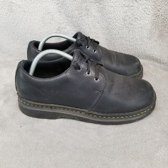 Dr. Martens Shoes Mens Size 8 Black Leather Hazeldon Grizzly Soft Wair Derby main image 5